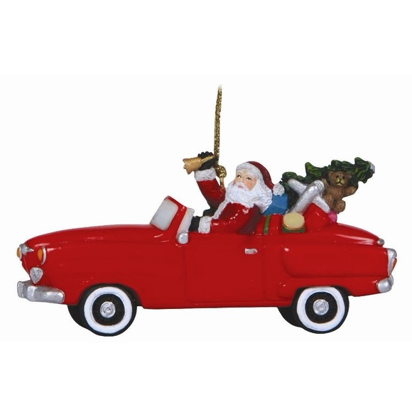 Pipka Santa's 'Holiday Sports Car' Hanging Ornament - Picture 1 of 9